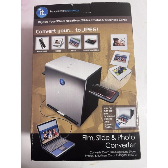 Other - Innovative Technology ITNS-500 Film & 35mm Slide Converter Scanner New, Open Box